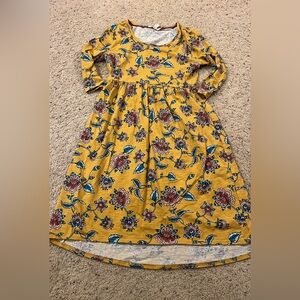 Floral Yellow Long Sleeve Dress Matilda Jane